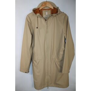 Rains Women's XS/S Khaki Color Long Raincoat